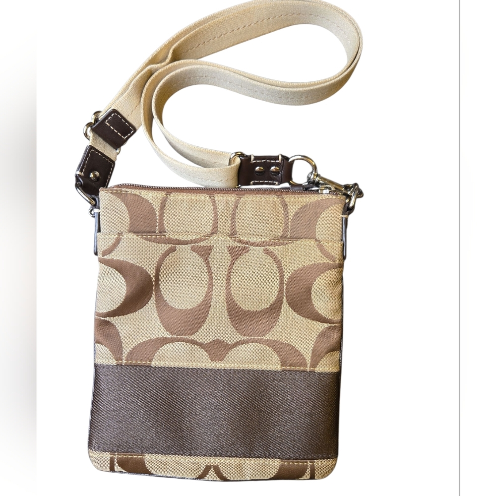 Coach Signature File Crossbody Bag - Picture 2 of 10